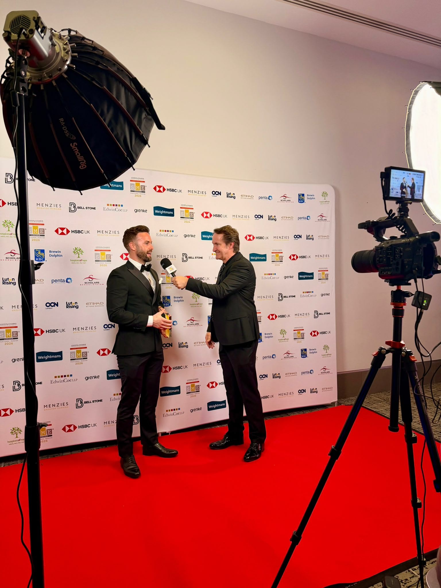 Heat-Plex at the SME London Business Awards ceremony